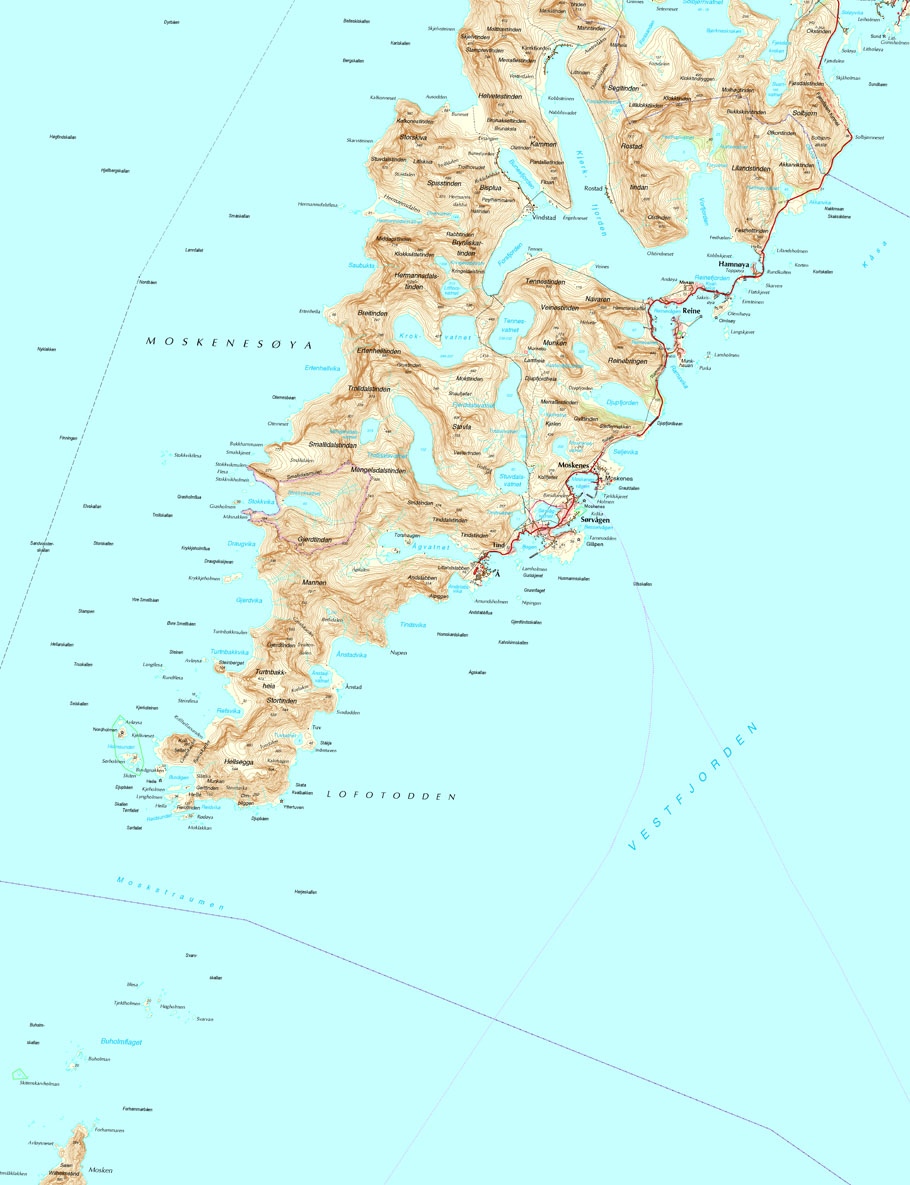 Map Lofoten 8
